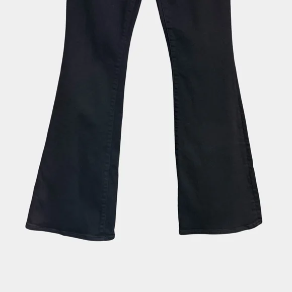 ABERCROMBIE & FITCH Curve Love The Flare Ultra High Rise Tall Black Jeans, Sz 27 - Picture 5 of 16